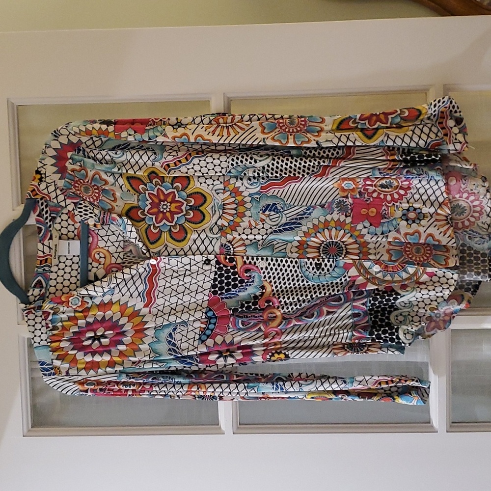 Desigual button up blouse, size M